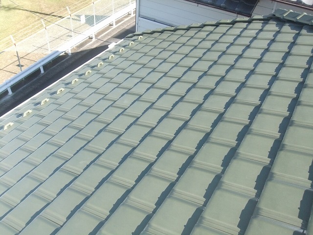 葺き替え工事の施工完了